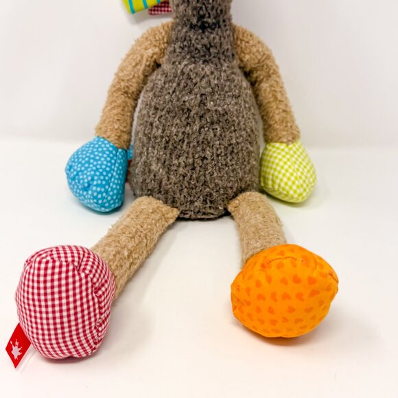 Sigikid Patchwork Horse Plush German Toy Stuffed Animal Knit Colorful 18” Lovie - Picture 5 of 11